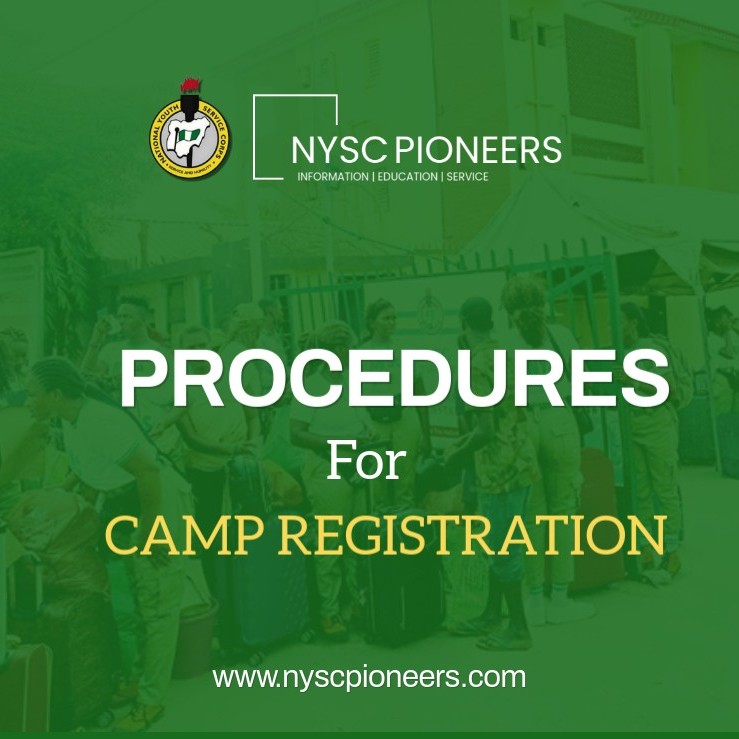 Procedures for NYSC Registration in Camp