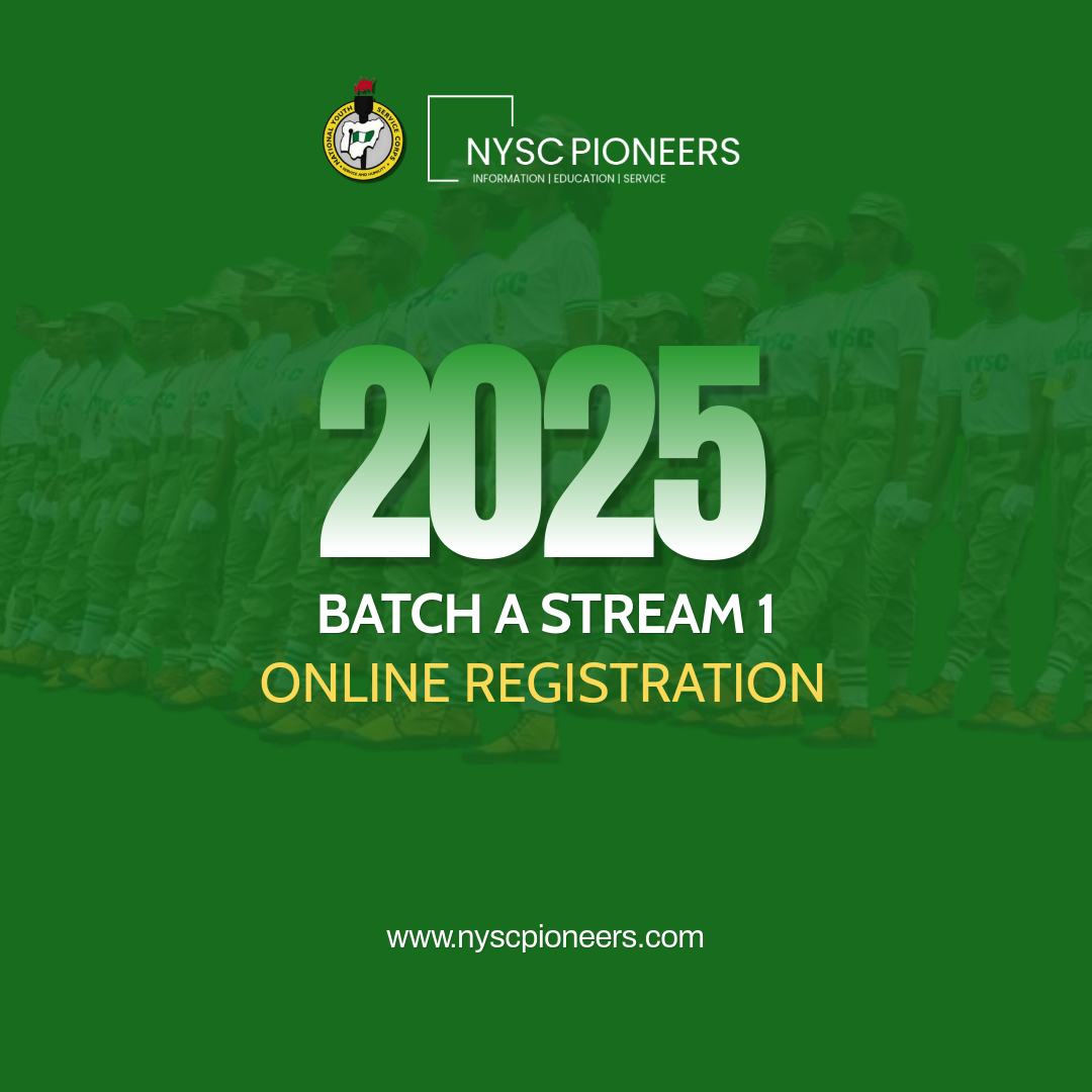 NYSC Online Registration Batch A Stream 1