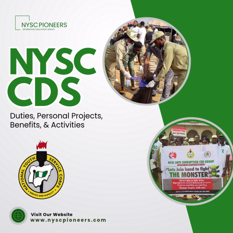 NYSC CDS Groups NYSC Pioneers