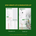 NYSC senate list and Graduation list